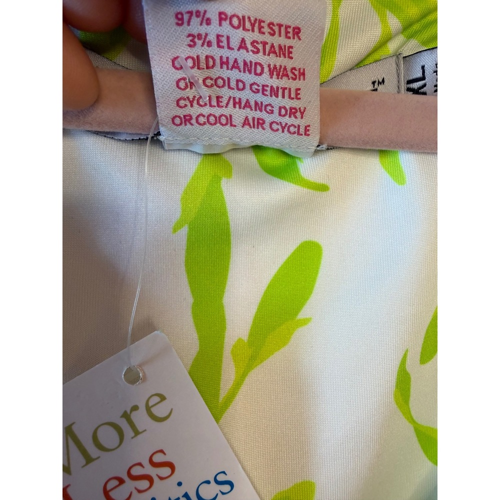 Gretchen Scott Women XL Jersey Date Night Iconic Iris Floral Dress‎ White Multi - Picture 4 of 6